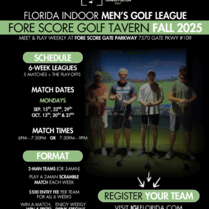 Florida Indoor Golf League - Team Registration - Fore Score Men's League - Fall 2025