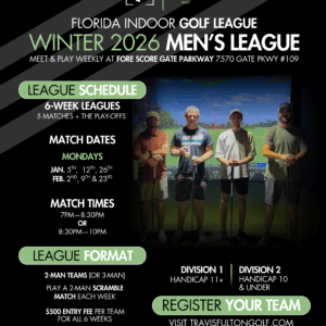 Florida Indoor Golf League - Team Registration - Fore Score Men's League - Winter 2026