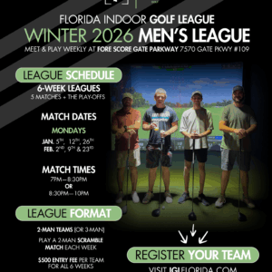 Florida Indoor Golf League - Team Registration - Fore Score Men's League - Winter 2026