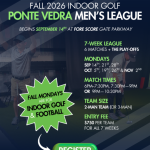 Florida Indoor Golf League - Team Registration - Fall 2026 Ponte Vedra