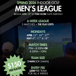 Florida Indoor Golf League - Team Registration - Fore Score Men's League - Spring 2026